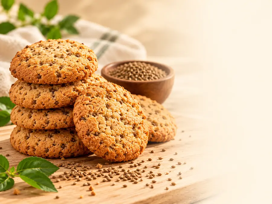 Ajwain cookies cookies served with tea